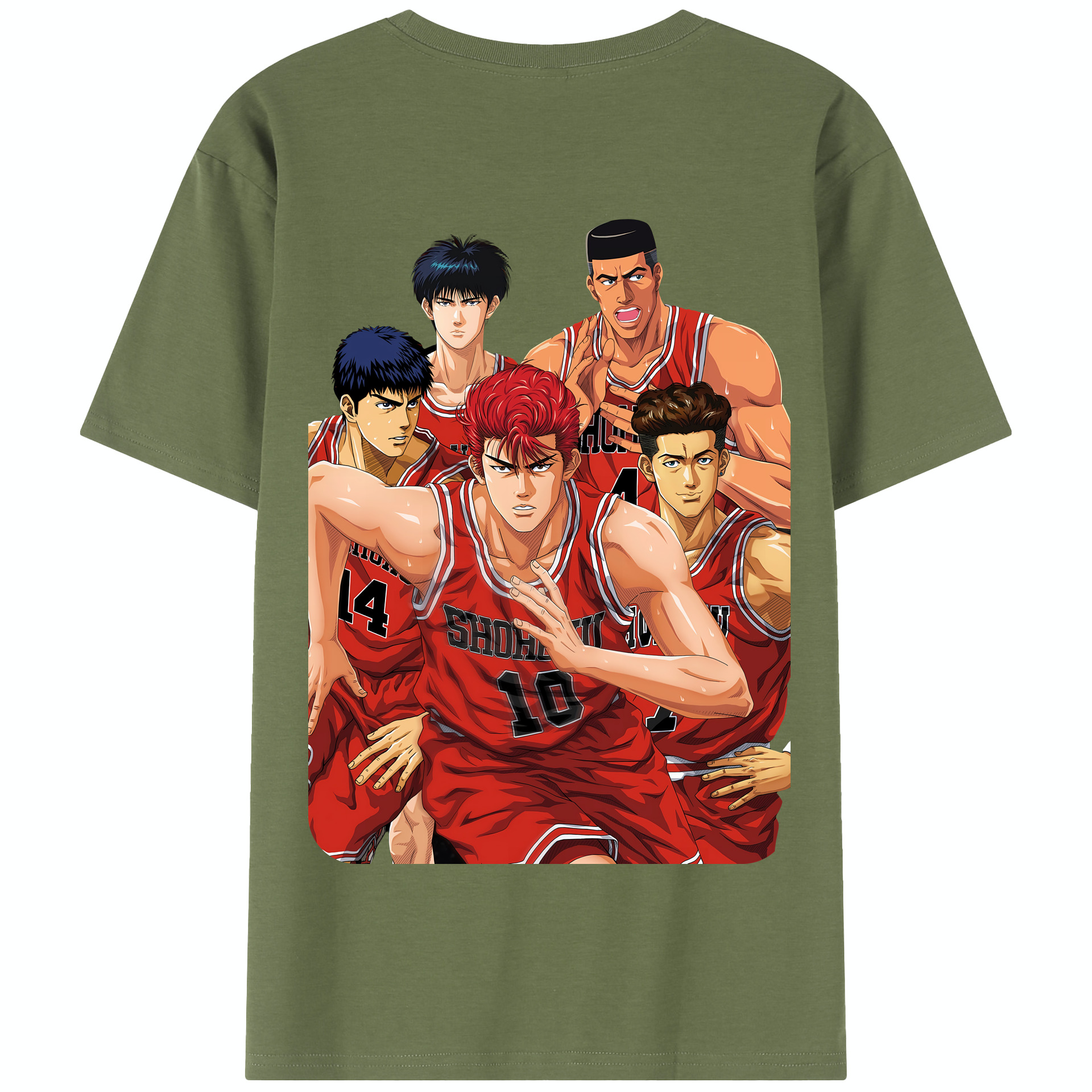 SLAM DUNK／スラムダンク 綿100％半袖Tシャツ（背面プリント）